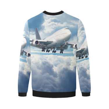HOODIE - 52 Men's Oversized Fleece Crew Sweatshirt e-joyer